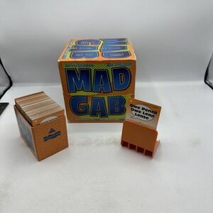 Mad Gab Board Game Vintage 1995 Patch Word Party Game #7338 Holder & Cards Only